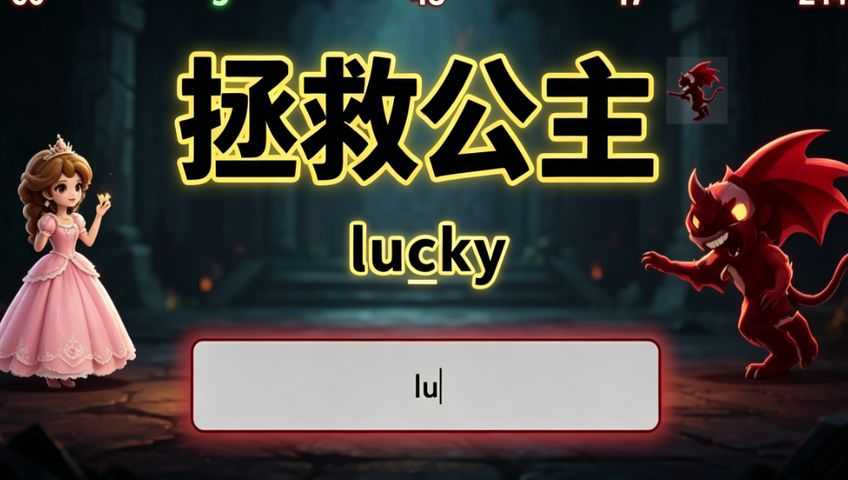 打字游戏：拯救公主